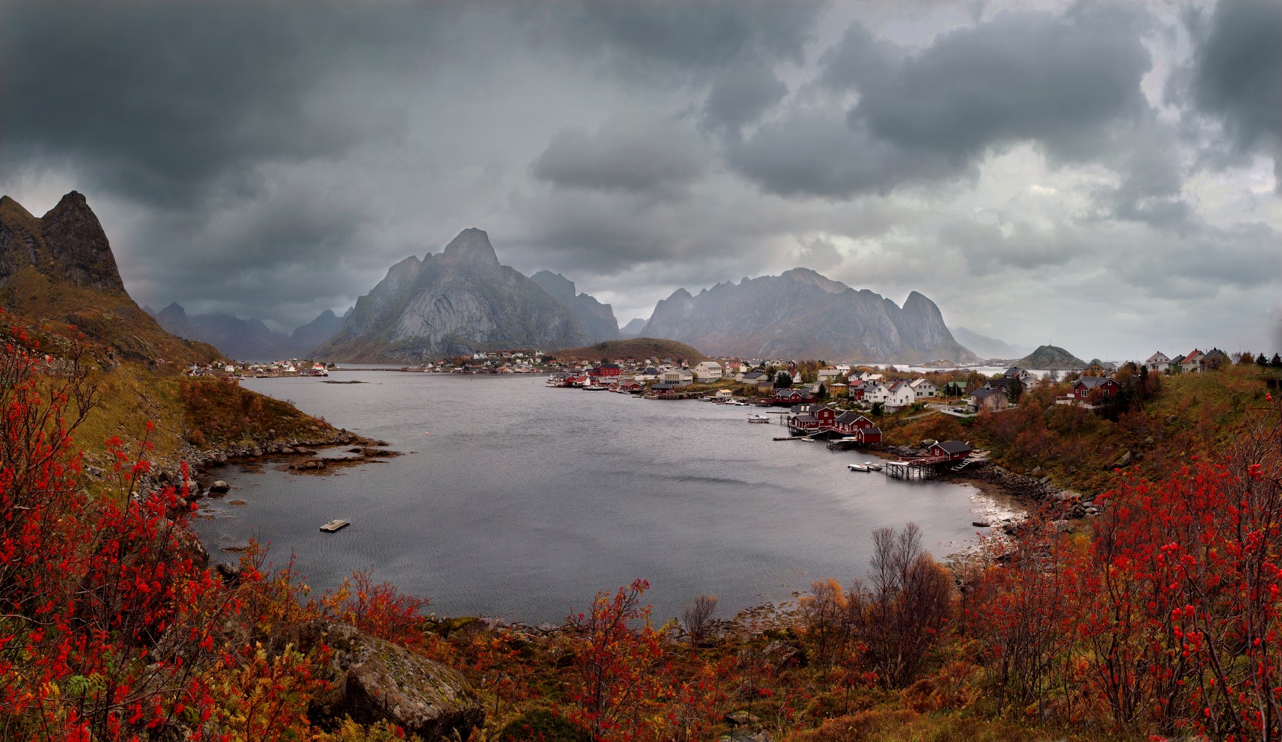 Panorama Reine Lofoten Landschap Noorwegen 15_1865x1080