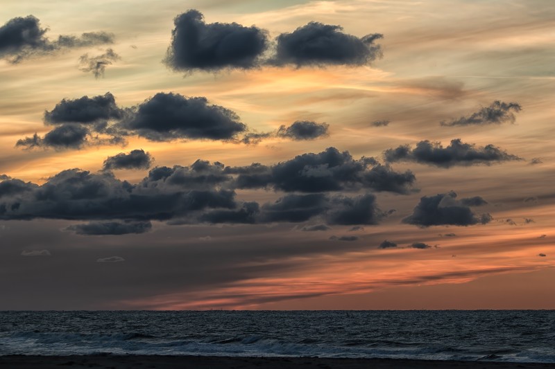 Een koude zonsondergang