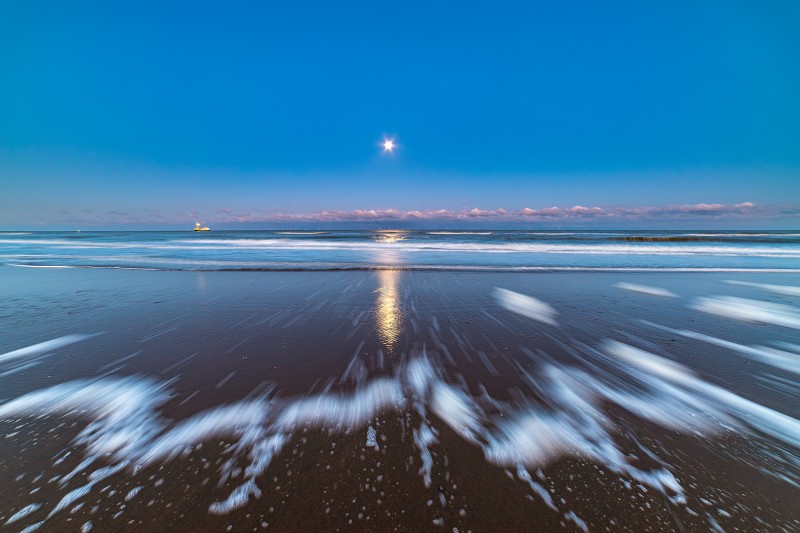 Moon seascape