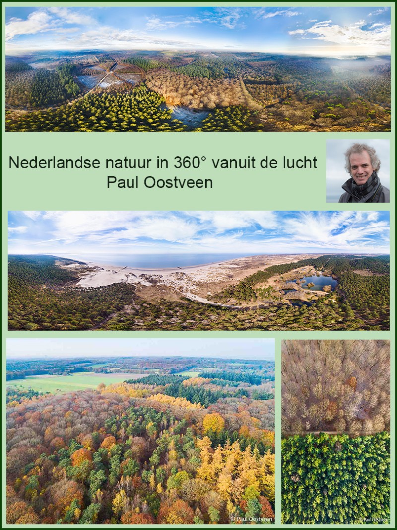 Nederlandse natuur in 360° vanuit de lucht