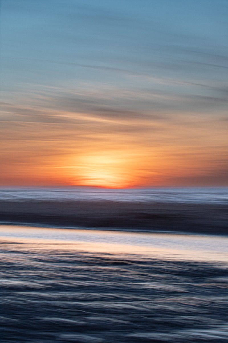 De zonsondergang van gisteren