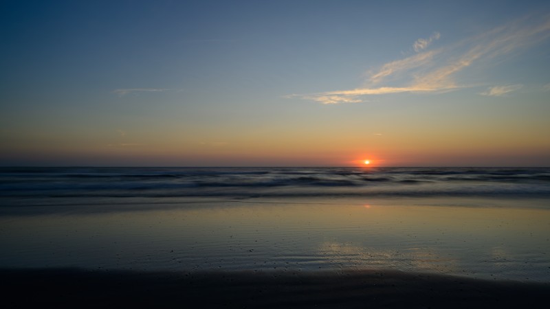 Vlak voor zonsondergang